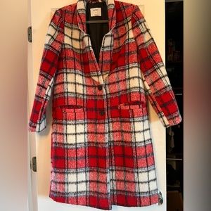 Old navy womens plaid coat size M